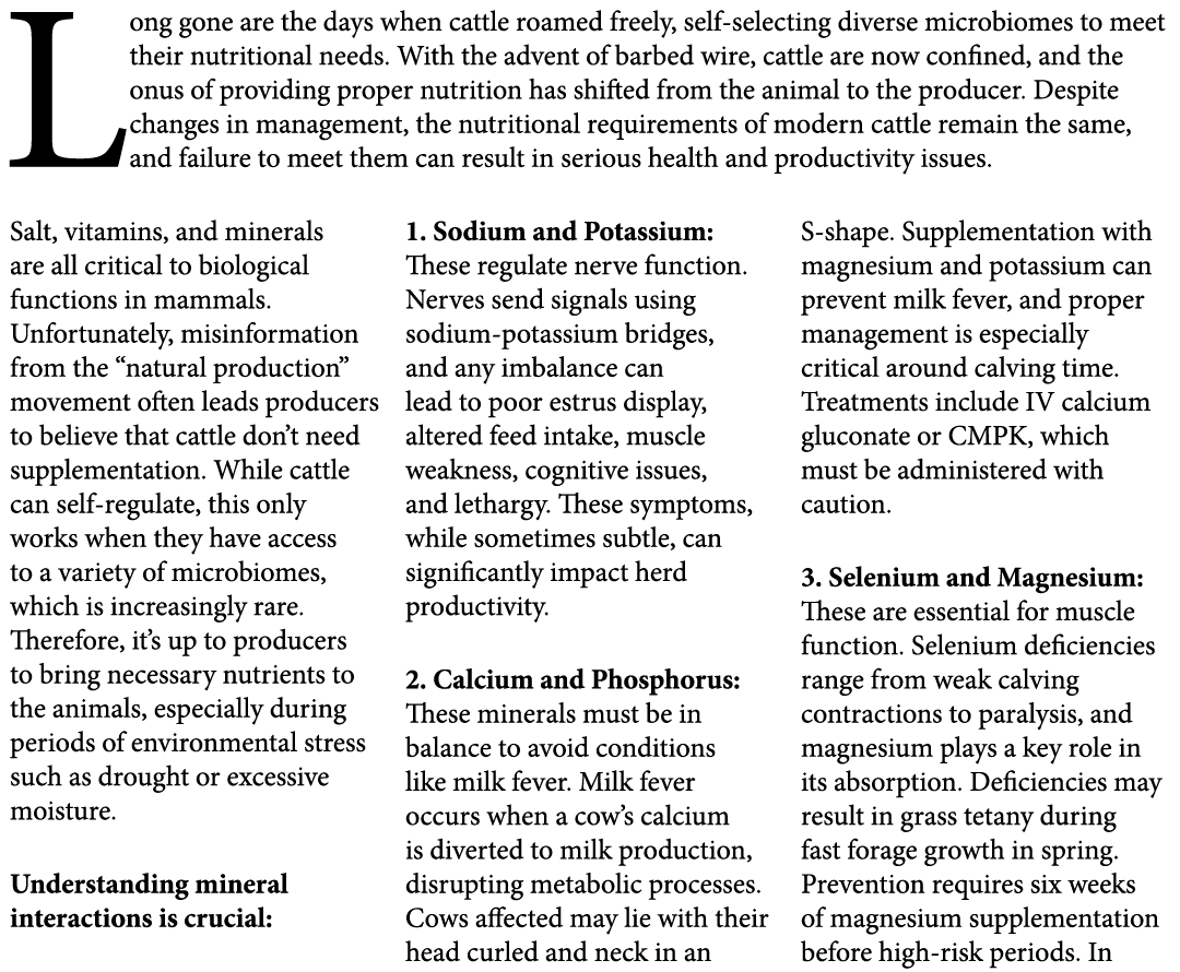 Long gone are the days when cattle roamed freely, self selecting diverse microbiomes to meet their nutritional needs....