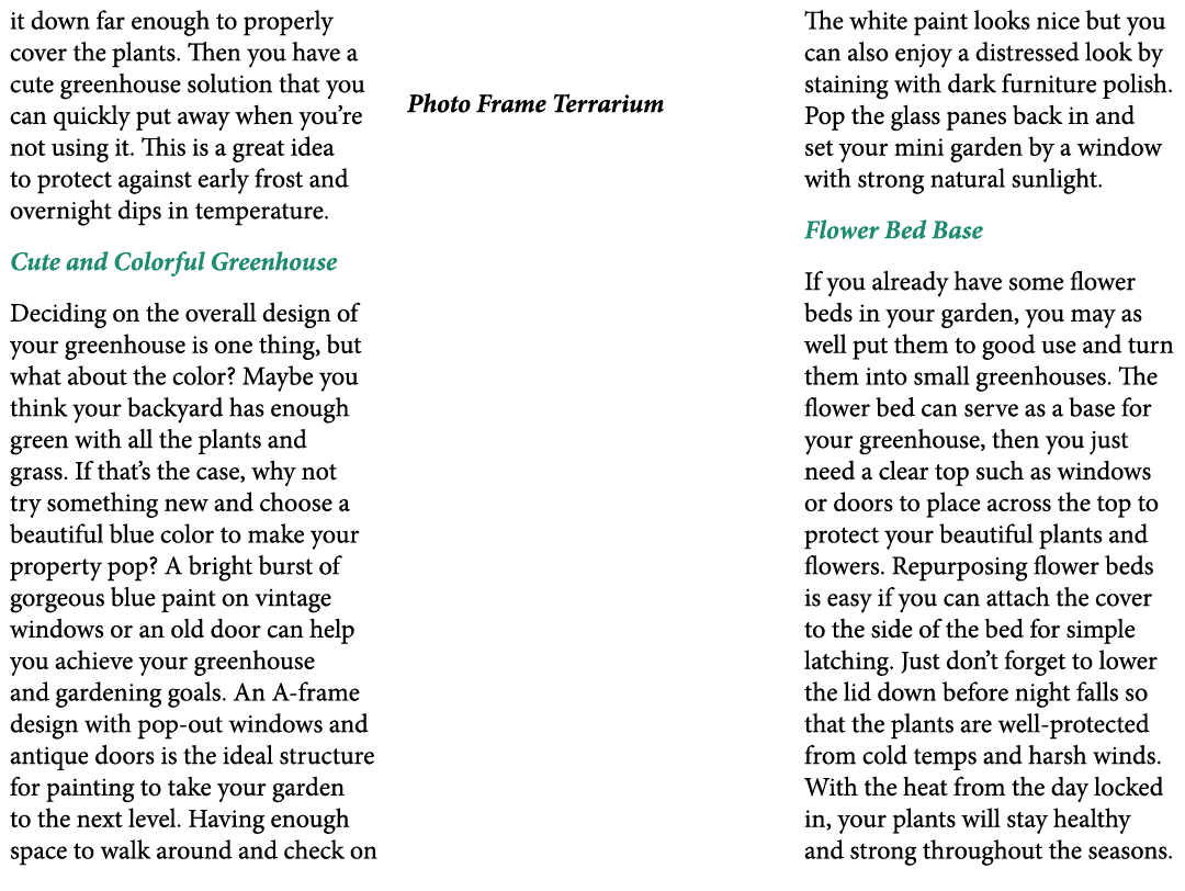 it down far enough to properly cover the plants. Then you have a cute greenhouse solution that you can quickly put aw...